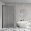 Aqua Vista Lokla Linea porte de douche - 120x200cm - porte coulissante - verre fumé - gunmetal (anthracite) SW1186392