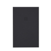 ZEZA Grade Bac de Douche - 120x100cm - antidérapant - antibactérien - marbre minéral - rectangulaire - noir mat SW1152816