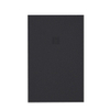 ZEZA Grade Receveur de douche- 90x100cm - antidérapant - antibactérien - marbre minéral - rectangle - noir mat SW1152855