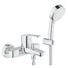 Grohe Eurostyle Cosmopolitan badkraan met omstel en koppelingen met doucheset chroom/wit SW108055 Grohe Eurostyle Cosmopolitan badkraan met omstel en koppelingen met doucheset chroom/wit SW108055