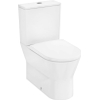 Hansgrohe EluPura Original S duoblok 640 met horizontale uitgang AquaChannel Flush met opbouw reservoir en toiletzitting wit SW1164952