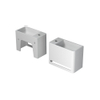INK Hangar Fontaine - 40x20x30cm - lavabo à droite - 1 trou de robinet - polystone blanc mat SW493425