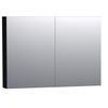 Saniclass Spiegelkast Dual 100 Mat Zwart SW371750 Saniclass Spiegelkast Dual 100 Mat Zwart SW371750