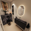 MONDIAZ TURE-DLUX Meuble toilette - 100cm - Urban - EDEN - vasque Lava - position centrale - sans trou de robinet SW1103653