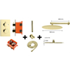 Best Design One Pack inbouw regendoucheset Nancy M 300 mat goud SW369677 Best Design One Pack inbouw regendoucheset Nancy M 300 mat goud SW369677