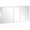 Villeroy & Boch My View Now spiegelkast - met 3 deuren - met led verlichting en wastafelverlichting - 160x75x16.8cm - met sensorschakelaar - Aluminium (zilver) SW702118