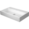 Duravit Vero air Wastafel - geslepen - zonder kraangat - zonder overloop - 80x47cm - met wondergliss - inclusief bevestiging - wit SW157019
