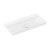 Hansgrohe Xelu Q wastafel - 100x48x8cm - zonder kraangat - opzet - wit SW1164895