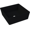 Thebalux vasque à poser en céramique Pisa carrée 37 x 37 noir mat SW717304