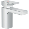 Hansgrohe Vernis Shape Eengreeps wastafelmengkraan - 100 - coolstart - met PopUp - trekwaste - hoogglans chroom SW651565