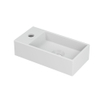 INK Versus Fontein - 36x18x9cm - wasbak rechts - 1 kraangat - porselein wit mat SW493371