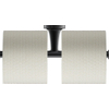 Duravit Starck T Toiletrolhouder - dubbel - zonder klep - mat zwart SW297075