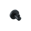 Fortifura Calvi Handdoekhaak - enkel - rond - met rozet - mat zwart SW639932 Fortifura Calvi Handdoekhaak - enkel - rond - met rozet - mat zwart SW639932
