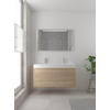 Bruynzeel Box badmeubelset 120x45cm 2 kraangaten 2 wasbakken 2 lades met spiegel met softclose composite bardolino SW383997 Bruynzeel Box badmeubelset 120x45cm 2 kraangaten 2 wasbakken 2 lades met spiegel met softclose composite bardolino SW383997