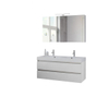 Bruynzeel Palitano badmeubelset 120x56.5x46cm spiegelkast dubbele kom mat wit SW113903 Bruynzeel Palitano badmeubelset 120x56.5x46cm spiegelkast dubbele kom mat wit SW113903