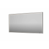INK SP19 miroir - 160x4x80cm rectangulaire dans cadre en acier incluant LED dir - chauffage - changement de couleur - dimmable et interrupteur - inox brossé SW955815