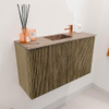 Mondiaz JOYA-DLUX Meuble de toilette 70cm - couleur Dusk - Vasque FAYE position Milieu 1 trou de robinet couleur Arena. SW1425737