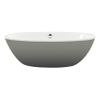 Xenz Britt vrijstaand bad 190x94x60 bicolor wit/cement met afvoer/overloopcombinatie oud koper SW380177 Xenz Britt vrijstaand bad 190x94x60 bicolor wit/cement met afvoer/overloopcombinatie oud koper SW380177