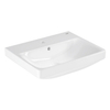 Grohe Euro Weramic Wastafel - vrijhangend - 55x 44cm - met kraangat - met overloop - exclusief wandbevestiging - alpine wit SW1234879