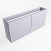 Mondiaz FOWY Meuble sous lave-mains - 110x22x50cm - 2 portes - push to open - softclose - Cale SW1016945