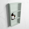 Mondiaz Easy nis 29.5x59.5x8cm voor Inbouw/opbouw 3 open vakken Solid surface Greey/Greey SW643780