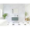 HR Matrix ensemble de meubles de salle de bain 3d 80cm 1 tiroir sans poignée avec bandeau de poignée en couleur petrol matt avec lavabo juste 1 trou pour robinet blanc SW857041