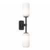 Astro Tacoma Twin Wandlamp/Plafondlamp - 230V - IP44 - cilinder - wit glas - mat zwart SW1569680