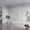 Fortifura Galeria Vrijstaande Inloopdouche - 180x200cm - helder - antikalk - 8mm veiligheidsglas - 2 zijwanden - 30cm - wandsteunen en hoekprofielen - PVD - geborsteld RVS SW992990