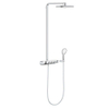 GROHE Rainshower SmartControl Ensemble de douche pluie apparent - douche de tête 36 cm - 2 fonctions - douchette ronde 11,5 cm - chrome/blanc SW97589