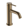 Hansgrohe Tecturis S - wastafelkraan - 1-gats - 80 coolstart m. pop-up trekwaste m. vaste uitloopvoorsprong 10.8cm - brushed bronze SW1126715