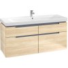 Villeroy & boch Subway 2.0 wastafelonderkast 128.7x59x44.9cm Elm impresso SW118758 Villeroy & boch Subway 2.0 wastafelonderkast 128.7x59x44.9cm Elm impresso SW118758