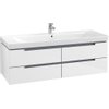 Villeroy & boch Subway 2.0 wastafelonderkast 128.7x42x4.49cm Wit glans 1024260 Villeroy & boch Subway 2.0 wastafelonderkast 128.7x42x4.49cm Wit glans 1024260