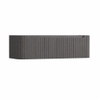 H&R Badmeubelen Juice Wastafelonderkast - 140x45x40cm - afgeronde hoeken - 3D-front - 2 lades - geïntegreerde greep - wenge SW1259405