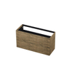 INK Wastafelonderkast - 120x45x65cm - 2 lades - push to open - met rechte opdekfronten - MFC - Naturel eiken SW352553