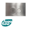 FugaFlow Eccelente Press Bedieningsplaat - bedieningspaneel voor Geberit UP320 inbouwreservoir - dualflush - ronde knoppen - metaal gunmetal SW1123668