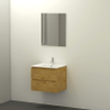 Qisani Allasio badmeubelset 60x45.5x52 met spiegel met softclose lancelot oak SW276938 Qisani Allasio badmeubelset 60x45.5x52 met spiegel met softclose lancelot oak SW276938