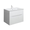 Crosswater Furniture Basin Vergo Wastafel - 70cm - zonder kraangaten - marble - white (wit) SW876196
