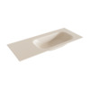Mondiaz BIG small Linen solid surface inbouw wastafel 110cm rechts SW428958 Mondiaz BIG small Linen solid surface inbouw wastafel 110cm rechts SW428958