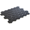 La Mosaic Factory Barcelona carreau mosaïque - 28,2x32,1cm - carrelage mural et de sol - Hexagone/Hexagone - Porcelaine Noir Mat SW62218