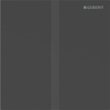 Geberit type 40 urinioir bedieningsplaat - batterij - vierkant - matzwart/easy-to-clean SW1237211