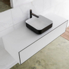 Mondiaz Lagom Meuble salle de bains 120x30.9x45cm Solid Surface Urban 1 tiroir avec lavabo BINX vasque à poser Centre 1 trou de robinet SW409315