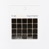 SAMPLE The Mosaic Factory Amsterdam carreau mosaïque 2x2x0.4cm pour mur et sol pour intérieur et extérieur carré Verre Brun Foncé SW861855