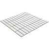 La Mosaic Factory Paris carreau mosaïque - 30x30cm - carrelage mural et de sol - Rectangulaire - Porcelaine Blanc Mat SW62301