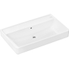 Hansgrohe Xanuia Q Wastafel/Fontein - 80x48cm - inbouw - zonder kraangaten - met overloop - glans wit SW1165102