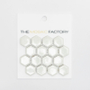 ÉCHANTILLON The Mosaic Factory Barcelona Carrelage mosaïque - 2.3x2.6x0.5cm - Carrelage mural - pour intérieur et extérieur hexagonal - céramique - Extra blanc SW861961