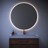 BRAUER eclipse miroir 120x120x3.5cm éclairage aluminium brossé SW916085