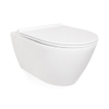 QeramiQ Salina Toiletpot - 56x38x35cm - spoelrandloos - zonder toiletzitting - wit SW96855