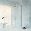 Fortifura Galeria Douchecabine - 70x90x200cm - Profiel veiligheidsglas - anti kalk - geborsteld RVS PVD SW1446129