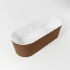 Mondiaz Noble Baignoire îlot 180x75cm Couleur Rust mat Couleur intérieure Blanc SW491438 Mondiaz Noble Baignoire îlot 180x75cm Couleur Rust mat Couleur intérieure Blanc SW491438