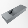 Mondiaz TYNE Fontaine - 70x23x12cm - lavabo Gauche - sans trous de robinetterie - solid surface - Plata SW1026165